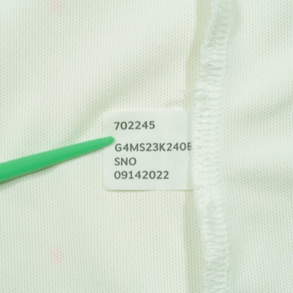 G Fore Silverleaf Golf Polo Shirt Mens XL Tech Pique White Mini Star - Picture 7 of 7